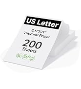 HPRT Thermal Printer Paper 8.5 x 11 Inch US Letter,Advanced Printing Paper Compatible with HPRT/i...
