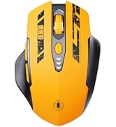 Uineer Bluetooth Mouse,Tri-Mode (BT 5.0/4.0+2.4G Hz),Visible Battery Level,Rechargeable Ergonomic...