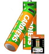 CARDIENS Rechargeable AA Batteries USB 2800mWh Rechargeable Lithium AA Batteries 1.5V Double A Ba...