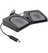 iKKEGOL Upgraded USB Double Pedal Assembly 2 Foot Switch Control 2 Key Button Footswitch Program ...