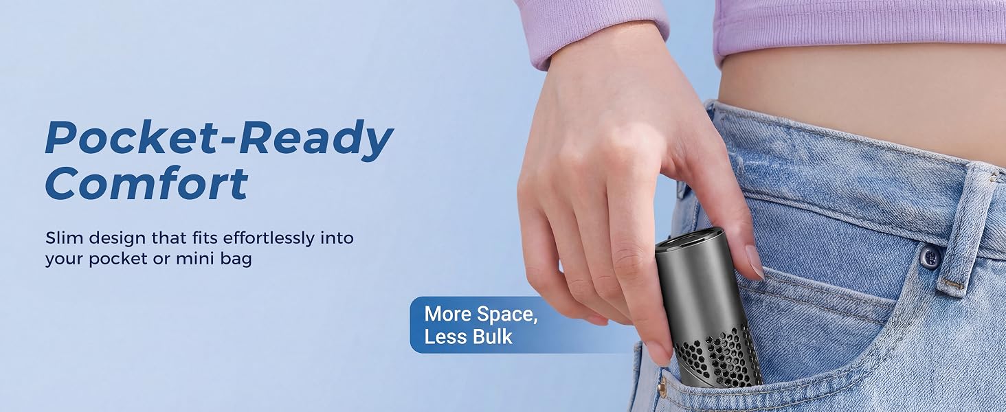 portable mini fan makeup purse lightweight compact design adjustable speed strong airflow cooling
