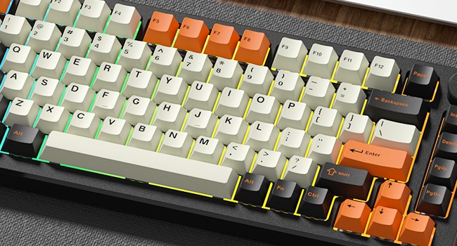 PBT Keycaps, Custom Retro Keycaps Set, Keyboard Caps Cherry Profile Keycaps