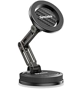 SYNCWIRE MagSafe Car Phone Mount [3-Axis Double Folding Design] Strong Suction Cup Phone Holder, ...