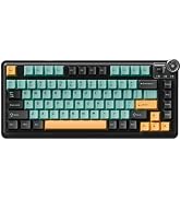 Aula AU75 Wireless Mechanical Keyboard, Hot Swap Gasket Gaming Keyboard with Knob, BT/2.4G/Wired ...