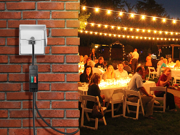 2 Way Power Cord Splitter Cable