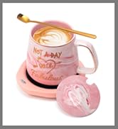 Smart Coffee Mug Warmer, Electric Cup Warmer for Desk Office Home, Beverage Warmer with 2 Tempera...