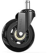 WEWILL Office Chair Wheels, Black