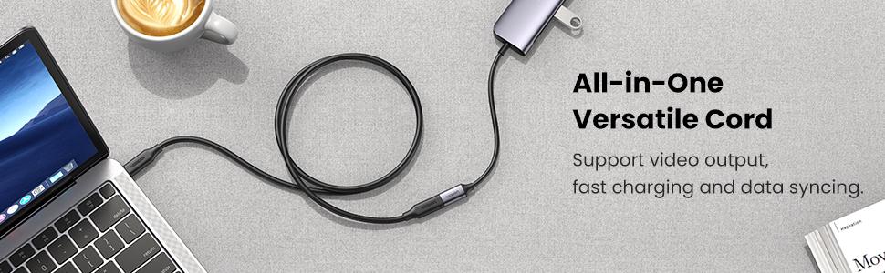 USB C extender supporting audio, video, and data transferring