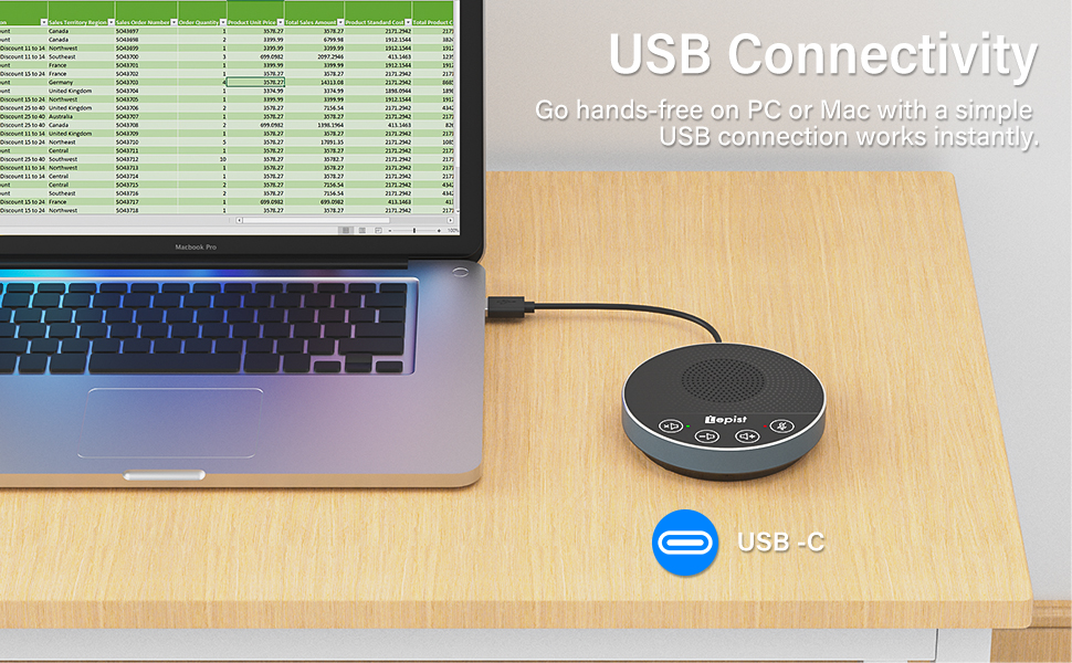 USB microphone with speaker for Pc