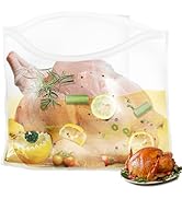 QPMR Turkey Brining Bags- Extra Large Holds up to 40lb,Thicker Brine Bags with Double Zip Lock &amp; ...