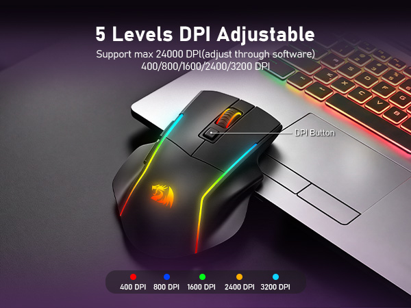 5 level DPI Adjustable