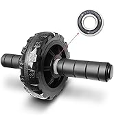 Ab Roller Wheel, Ab Workout Equipment for Difficult Abdominal &amp; Core Strength Training,880 lbs We...
