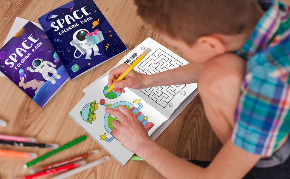space coloring book