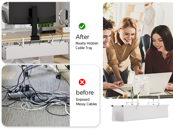 desk organizer for cables cord tray under desk desk wire management computer wire organizer