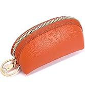 Berfi Life Unisex Mens Womens Premium Leather Car Key Holder Keychain Case Bag Wallet with Zipper...