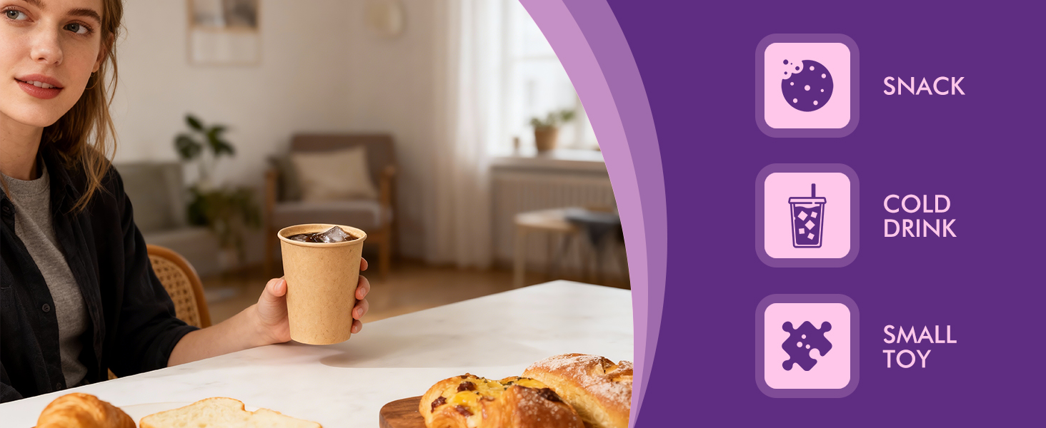 8 OZ Kraft Paper Cups