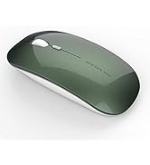 Uciefy Q5 Slim Rechargeable Wireless Mouse, 2.4G Portable Optical Silent Ultra Thin Wireless Comp...