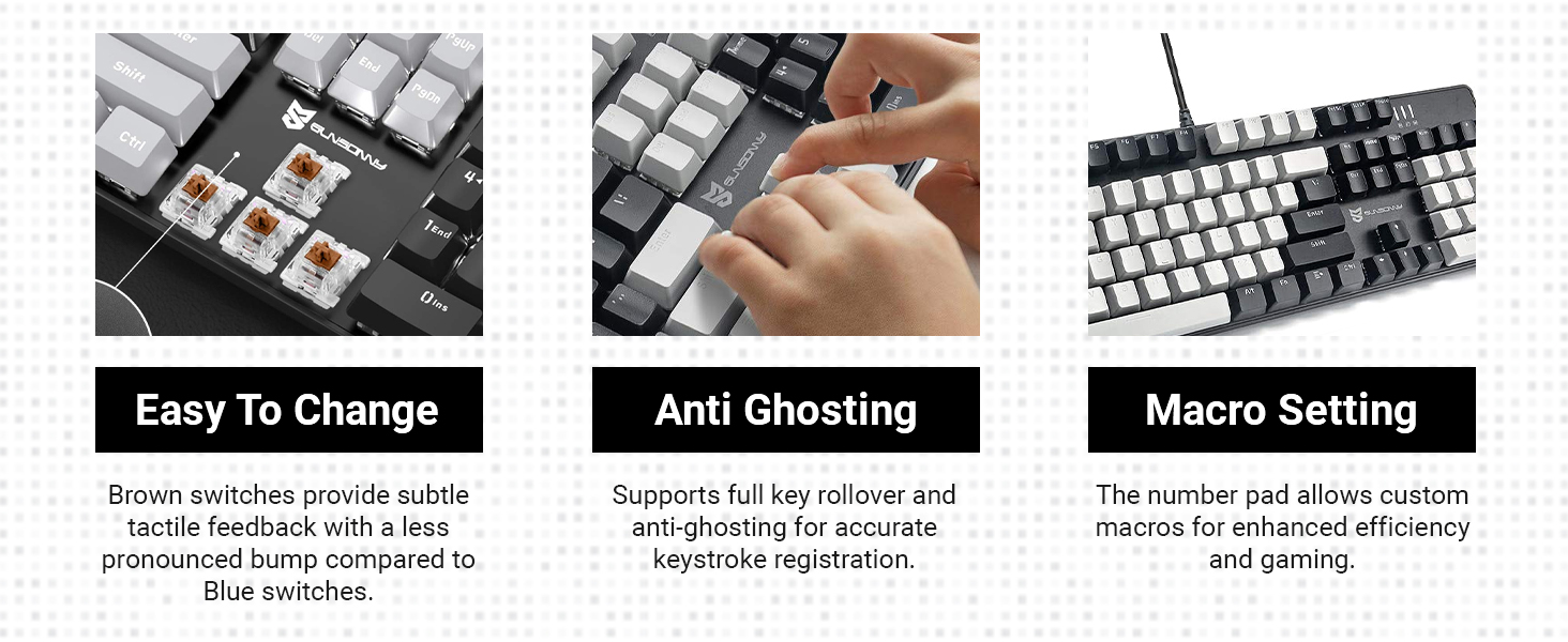 mx mechanical keyboard brown switch keyboard mx keys hot swappable keyboard mechanical keyboard