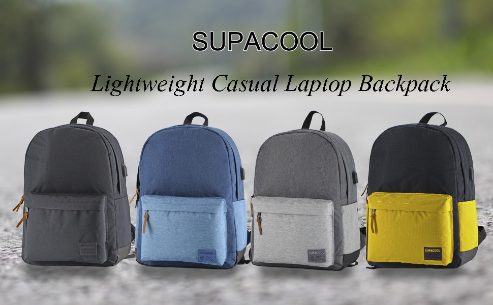 SUPACOOL Lightweight Casual Laptop Backpack