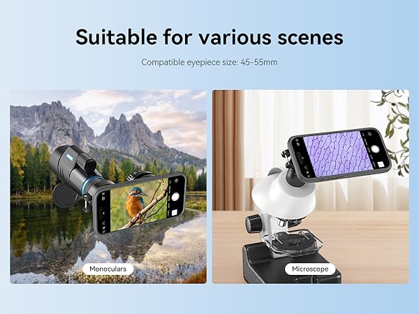 APEXEL Magnetic Telescope Phone Adapter
