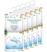 CANAGER Hanging Moisture Absorber,Hanging Dehumidifier Bags for Closet,Bedroom and Kitchen,Fragra...