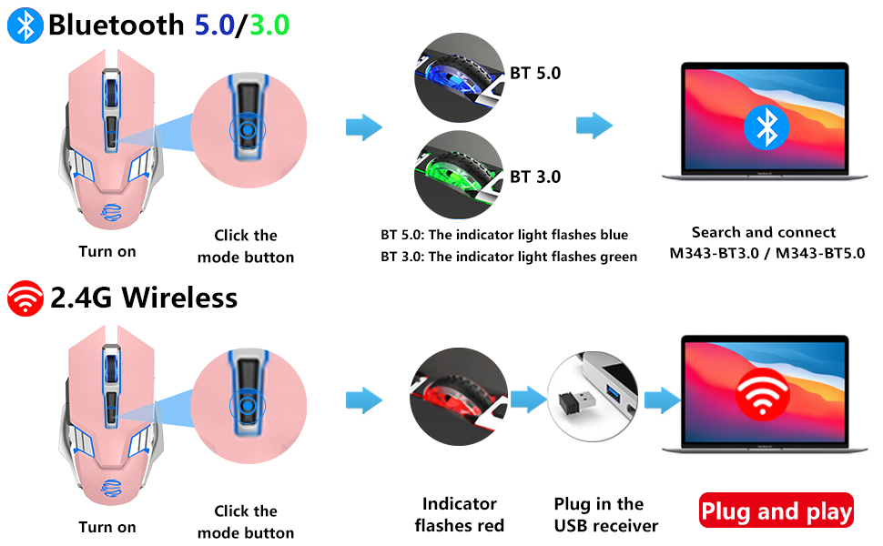 Easy switch between three devices