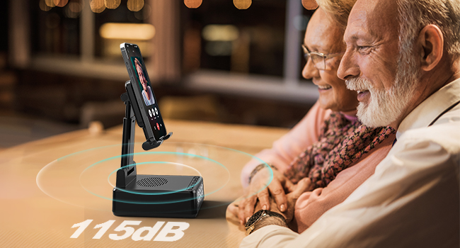 Birthday Gifts for Men Women Foldable Cellphone Stand with Bluetooth Speaker for Mom Dad