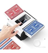 NAVAZIP Automatic Card Shuffler, Rechargeable, and Portable Electric Card Shuffler for 1-2 Decks,...