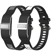DZHAXIE Silicone Strap for Hume Band, 2 Pack Waterproof Soft Sport Loop Adjustable Replacement Wr...
