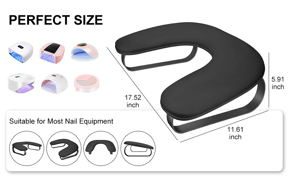 nail arm rest black 07