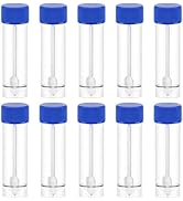 Angoily 25-30ml Stool Sample Container, 10 PCS 1 Oz Plastic Stool Cups with Spoon Lid, Vet Urine ...