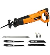 Extbtfor 7Amp Reciprocating Saw, Power Reciprocating Saw with Variable Speed,1-1/10"Stroke Length...