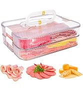 AIERSA Deli Meat Container for Fridge, Lunch Meat Container for Refrigerator, Food Storage Contai...
