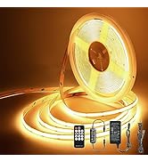 Pandery LED Strip Lights 32.8FT,Dimmable cob led Strip with Adapter and Remote,Superbright 24V le...