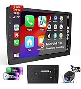 Haudio Wireless Double Din Car Stereo CarPlay Radio Screen for Car Audio Receivers,9" HD car Radi...