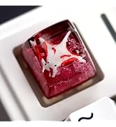 Aesthetic Manta Ray Artisan Keycap - Red Ocean Coral R1 SA Profile Custom Sea Creatures Keycaps 1...