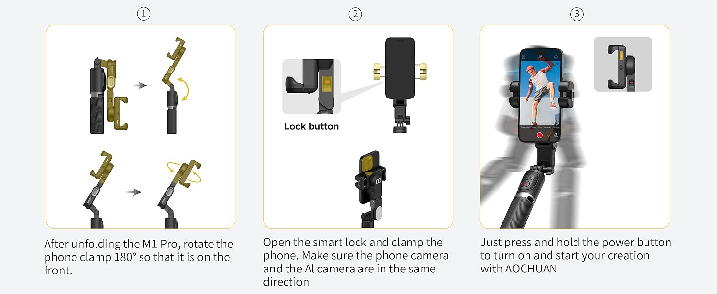 gimbal stabilizer for iphone gimbal tripod for cell phone selfie stick tripod
