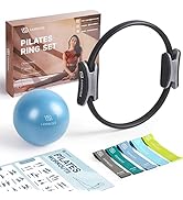 LIONSCOOL PILATES RING SET - Premium Anti-Deformation 14”Magic Circle with Dual Padded Handles - ...