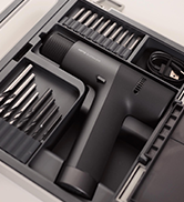 HOTO Cordless Brushless Drill Tool Set, Variable Speed, Hidden Buckle, Unique LED Screen, Intelli...