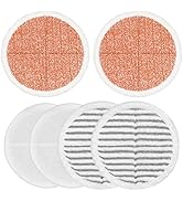 6 Pack Mop Pads Replacement Compatible with Bissell Spinwave Mops 2124 2039 2037 2039A Series Ste...
