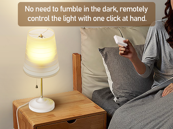 remotely control the light with one click at hand