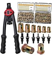ASE Pressure Rivet Nut Tool Kit, 770PCS (3/8-16,5/16-18,1/4,10-24,8-32,6-32) Imperial Rivet Nut, ...