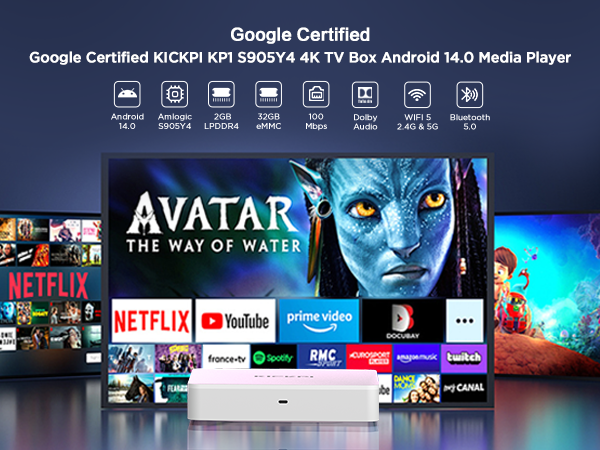 KICKPI KP1 S905Y4 4K TV Box
