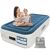 VOSSER Twin Air Mattress with Built-in Pump,Fast &amp; Easy Inflation/Deflation Inflatable Mattress, ...