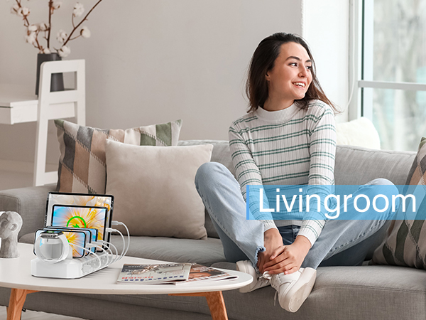 apple watch and phone charging station