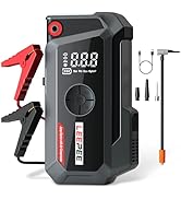 LEEPEE TM16K Car Jump Starter with Air Compressor, 12V Power Bank for 9L Gas &amp; 8L Diesel Engines,...