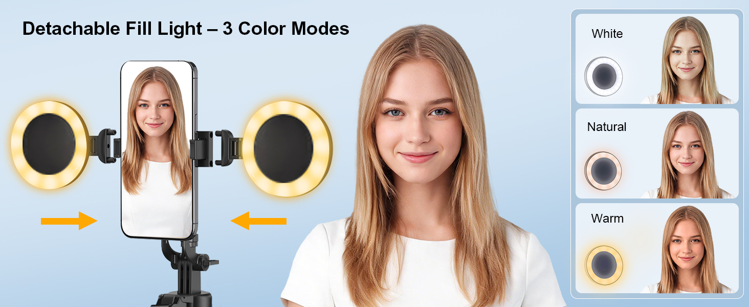iphone tripod with light