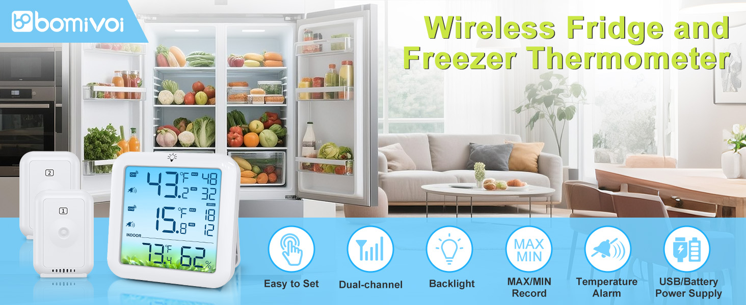 Fridge and Freezer Thermometer