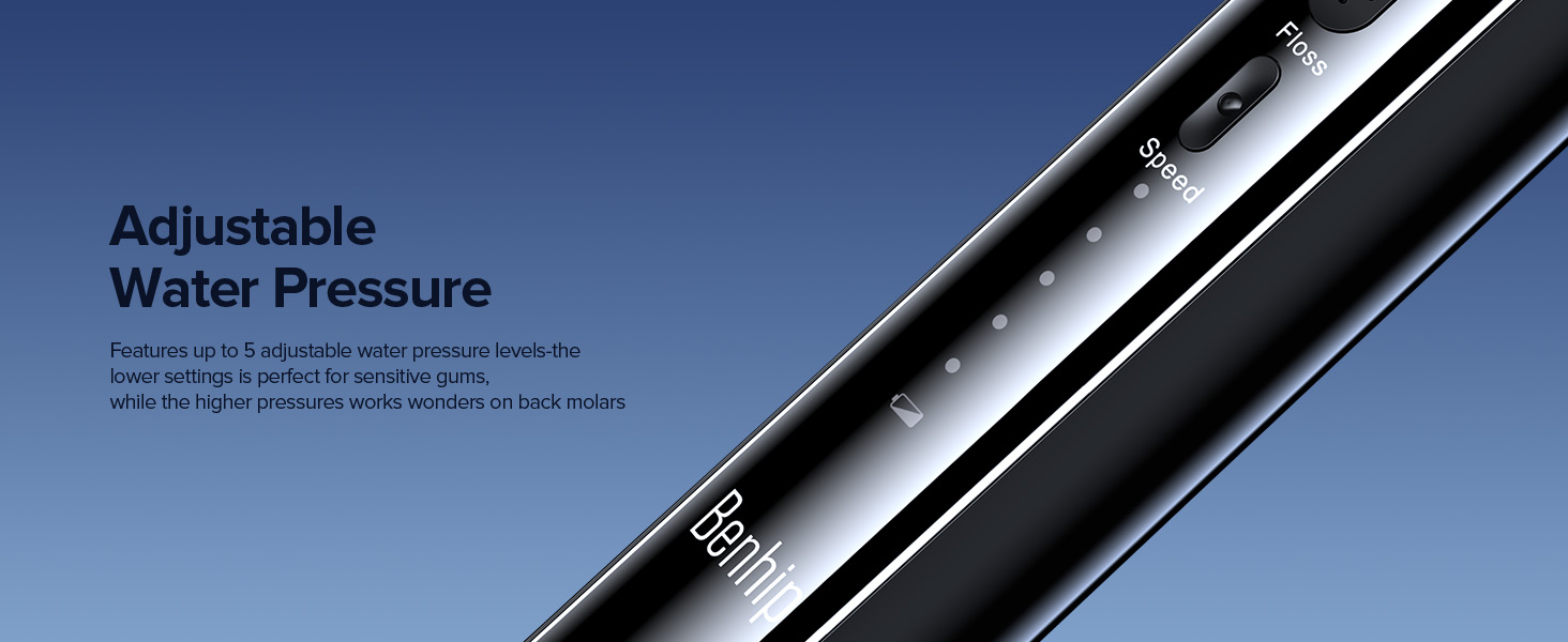electric toothbrush with water flosser