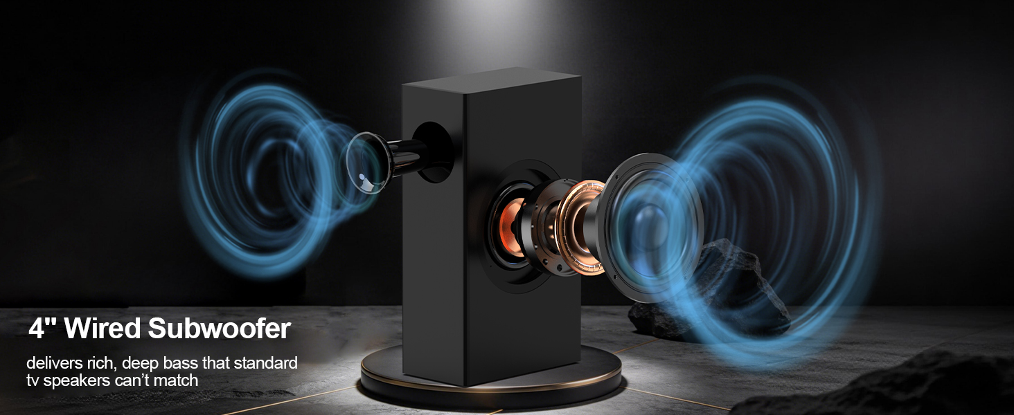 soundbar 2.1 with subwoofer